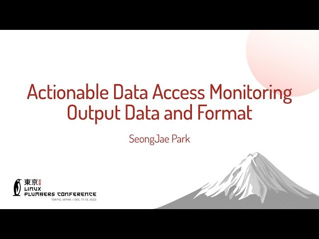 Actionable Data Access Monitoring Output Data and Format