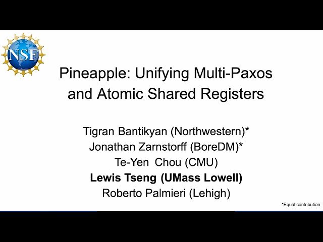 Pineapple - Unifying Multi-Paxos and Atomic Shared Registers