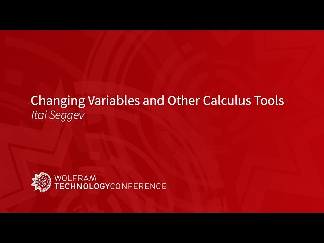 Changing Variables and Other Calculus Tools in Wolfram Language