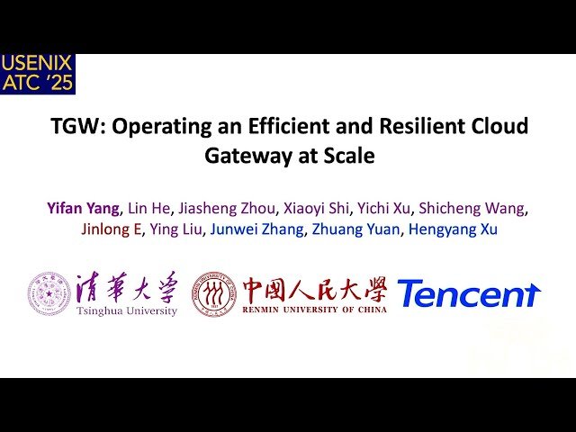 TGW - Operating an Efficient and Resilient Cloud Gateway at Scale
