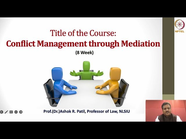 Introduction to Mediation - Course Outline and Concepts