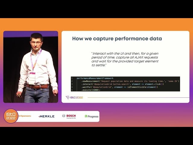 Performance Tracking Framework for Web Applications - ISTA Conference