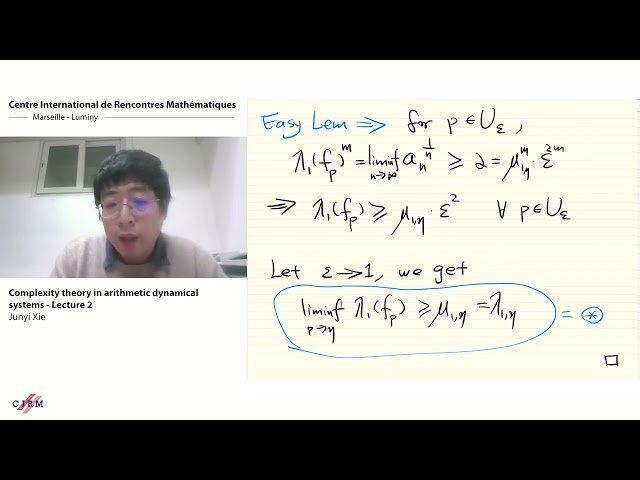 Complexity Theory in Arithmetic Dynamical Systems - Lecture 2
