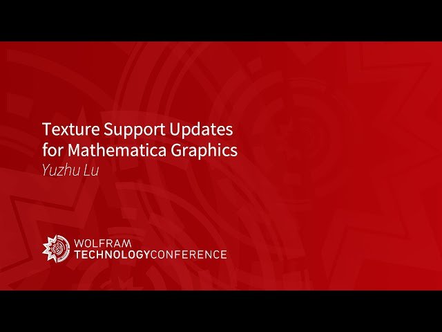 Free Video: Texture Support Updates for Mathematica Graphics from ...
