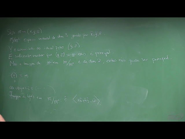Doutorado: Geometria Algébrica II - Aula 14 (09/05/2025)