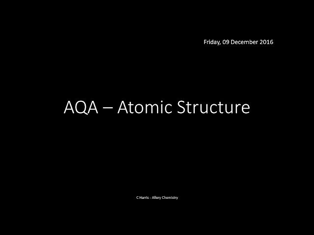 AQA A-Level Chemistry Year 1 Complete Revision Course