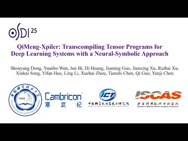 QiMeng-Xpiler - Transcompiling Tensor Programs for Deep Learning Systems with a Neural-Symbolic Approach