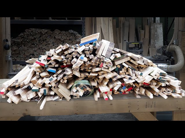 End Grain Cutting Board Construction from Scrap Wood