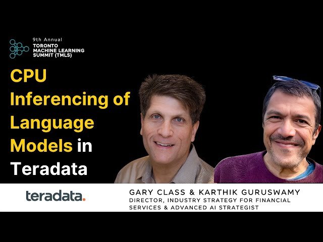 CPU Inferencing of Language Models in Teradata