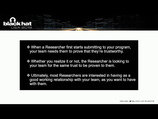 Managing for Success - Maintaining a Healthy Bug Bounty Program Long Term