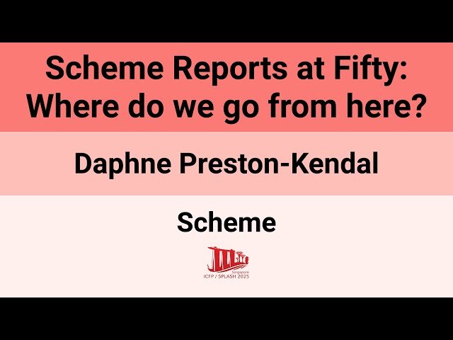 Scheme Reports at Fifty - Where Do We Go from Here?