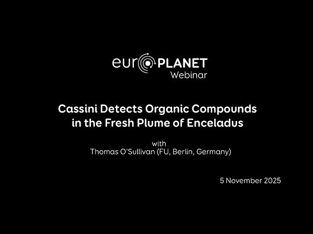 Cassini Detects Organic Compounds in the Fresh Plume of Enceladus