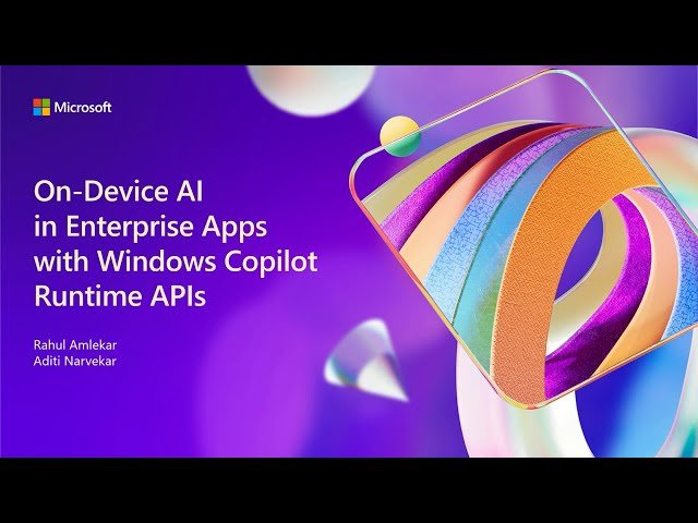 Integrating AI in Enterprise Apps Using Windows Copilot Runtime APIs