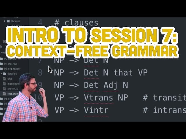 Context-Free Grammar - Programming with Text - Session 7