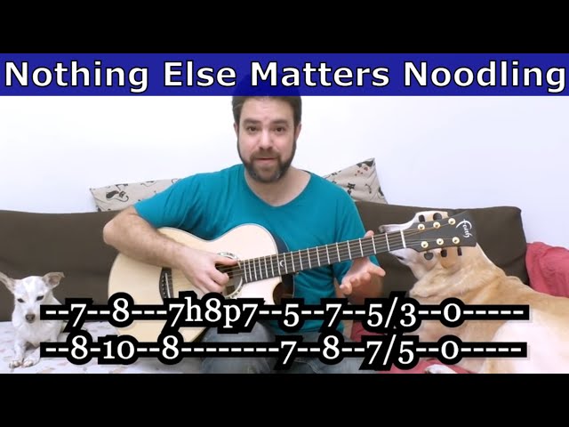 How to Exploit Nothing Else Matters for Your Personal Guitar Experimentation