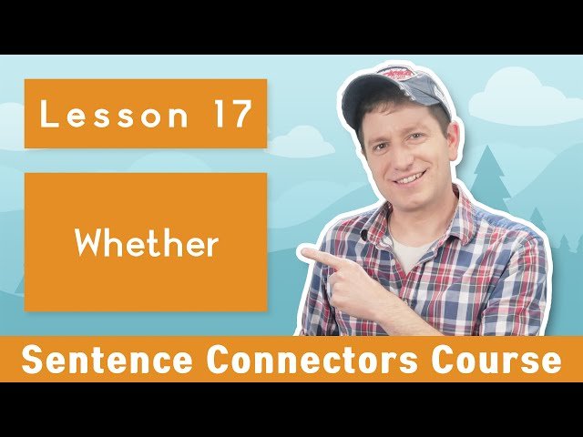 Korean Sentence Connectors - Whether