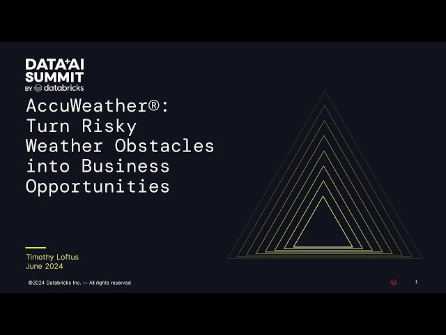 AccuWeather - Turning Risky Weather into Business Opportunities