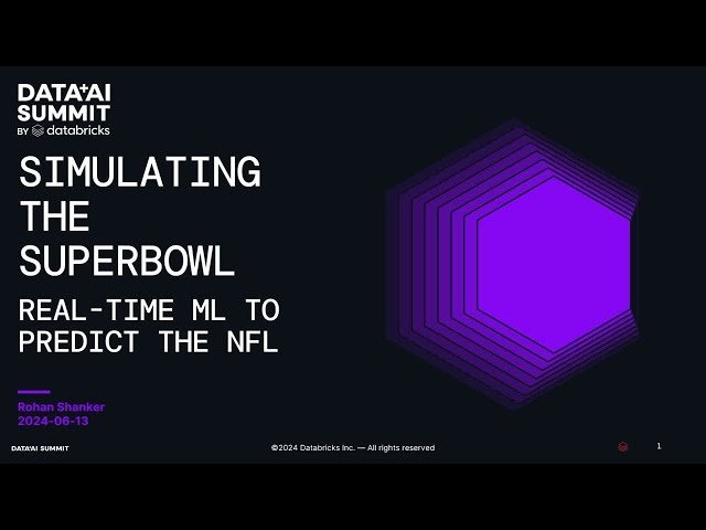 Simulating the Superbowl: Real-Time ML to Predict the NFL