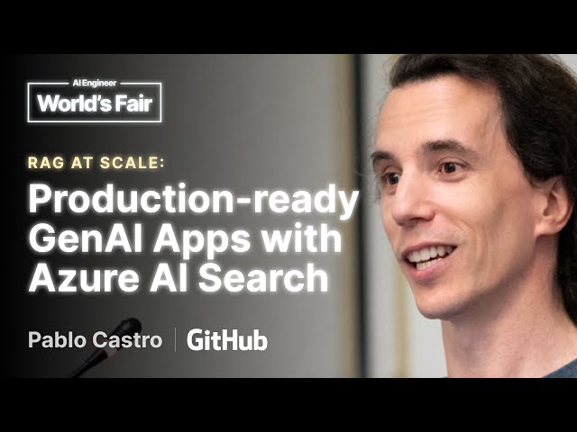RAG at Scale - Production Ready GenAI Apps with Azure AI Search