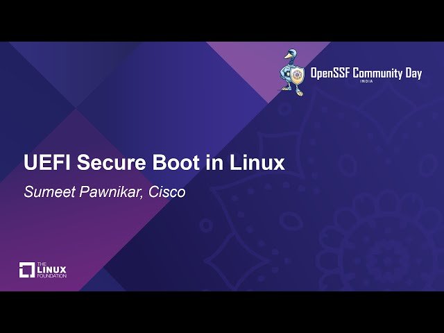 UEFI Secure Boot in Linux
