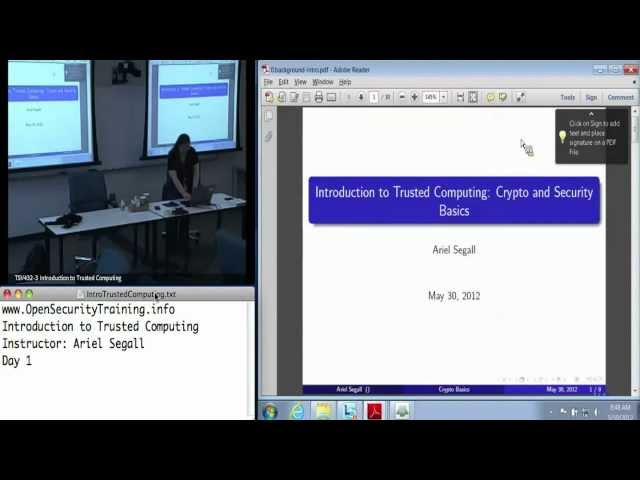Introduction to Trusted Computing and TPM (Trusted Platform Module)
