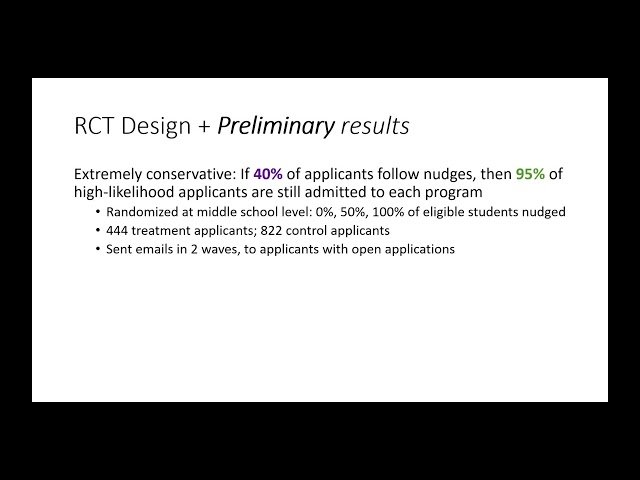 Recommendation in Equilibrium for the NYC High School Match