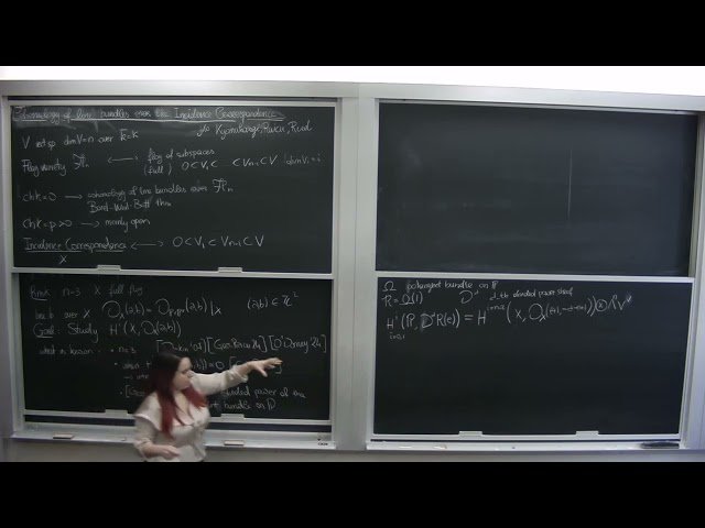 Cohomology of Line Bundles on the Incidence Correspondence