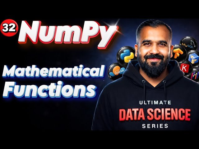 Mathematical Functions in NumPy Explained in Hindi