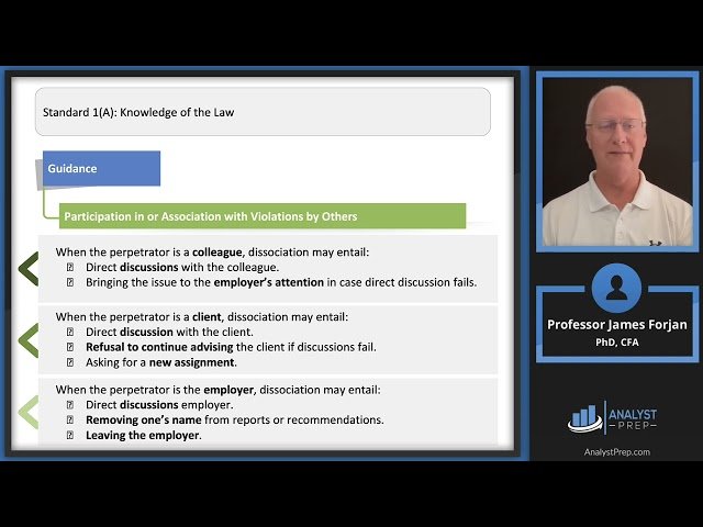 Standard I - Professionalism - 2025 Level I CFA Exam - Ethics - Module 3