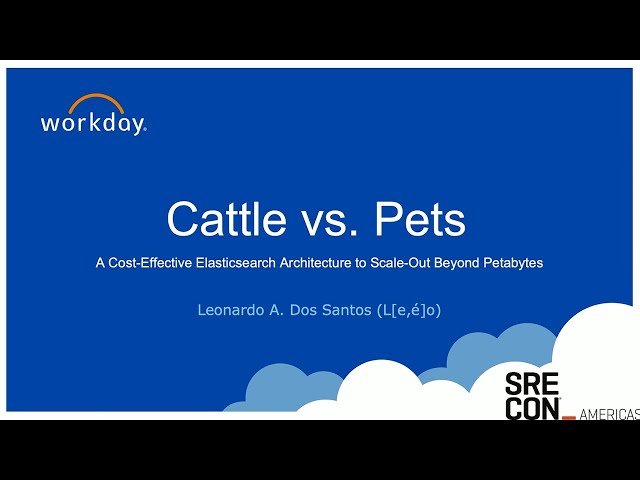 Cattle vs. Pets - A Cost-Effective Elasticsearch Architecture to Scale-Out Beyond Petabytes