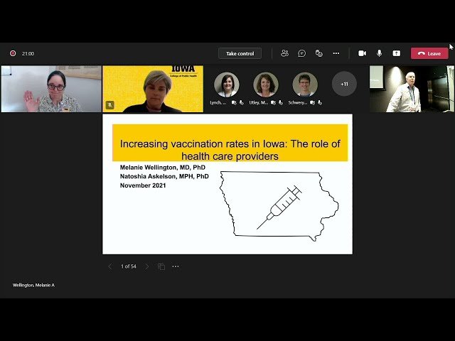 Increasing Vaccination Rates in Iowa - The Role of Health Care Providers