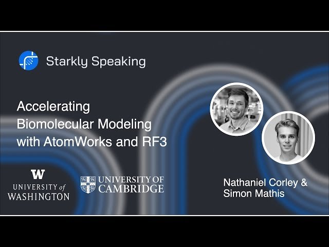 Accelerating Biomolecular Modeling with AtomWorks and RF3