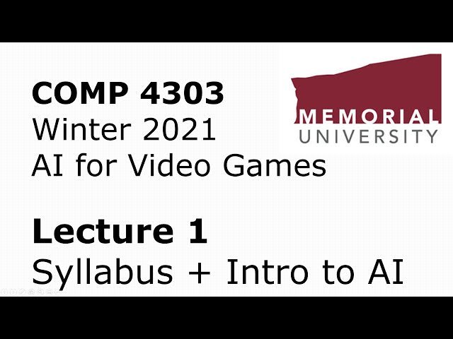 AI for Video Games - COMP 4303 (2021-01)