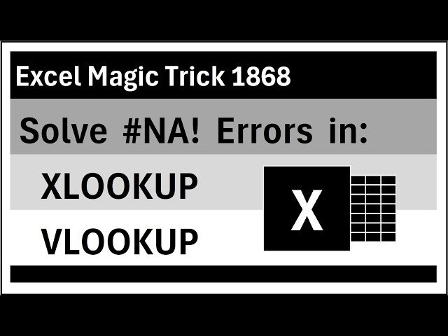 Fixing N/A Errors in XLOOKUP and VLOOKUP - Hidden Characters Problem