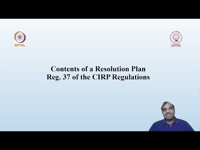 Nature, Scope and Contents of a Resolution Plan - Part 1