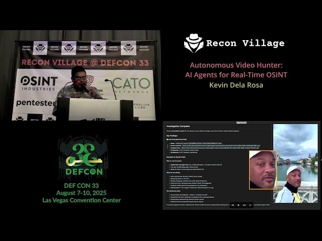 Autonomous Video Hunter AI Agents for Real Time OSINT