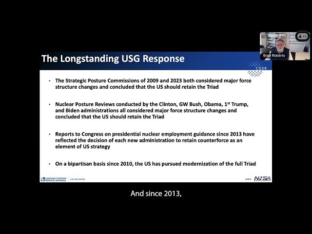 Counterforce in Contemporary US Nuclear Strategy