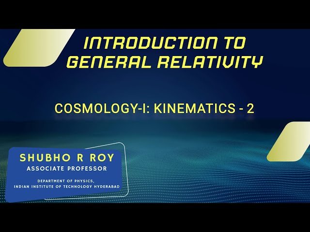 Cosmology I - Kinematics Part 2