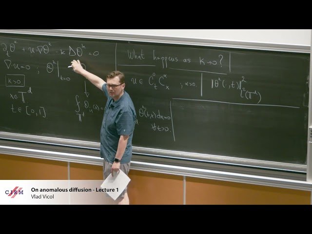 On Anomalous Diffusion - Lecture 1