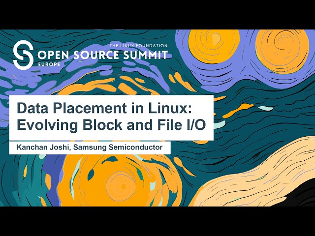 Data Placement in Linux - Evolving Block and File I/O