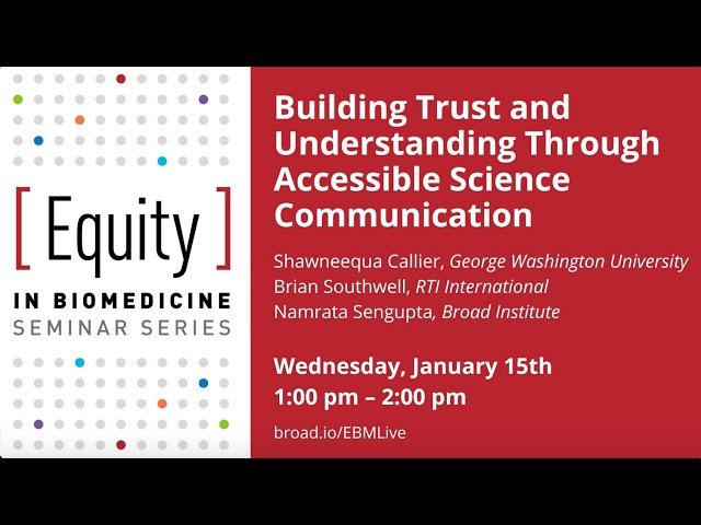 Building Trust and Understanding Through Science Communication