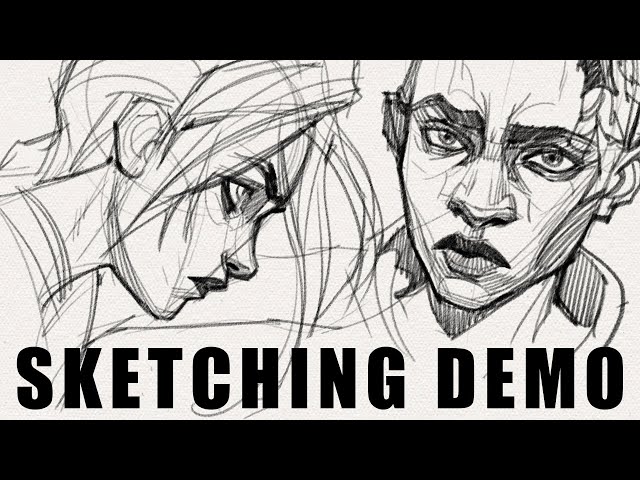 How to Study Facial Structure for Character Design - Real-time Demonstration