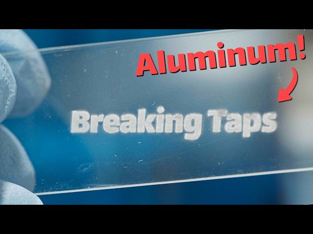 Laser Melting Metal onto Glass