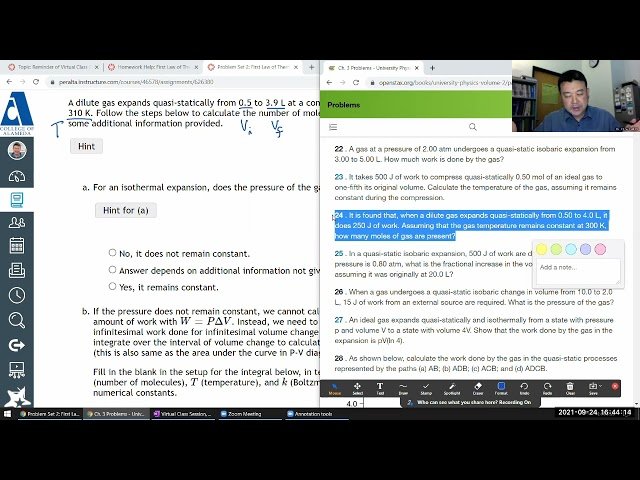 First Law of Thermodynamics - Lecture 3