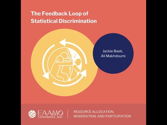 The Feedback Loop of Statistical Discrimination