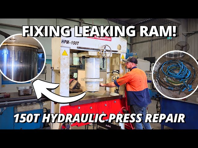 Repairing a 150-Tonne Hydraulic Press - Fixing a Leaking Ram