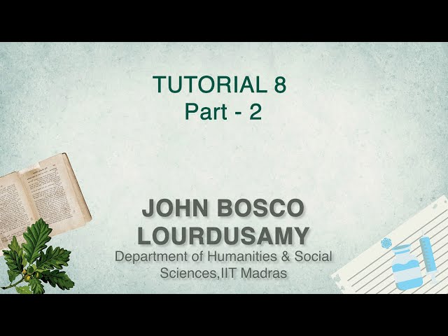 Indigenous Systems Today: Overall Conclusions and Reflections - Tutorial 8 Part 2