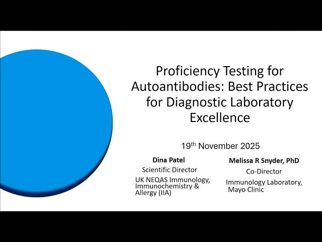 Proficiency Testing for Autoantibodies - Event Webinar