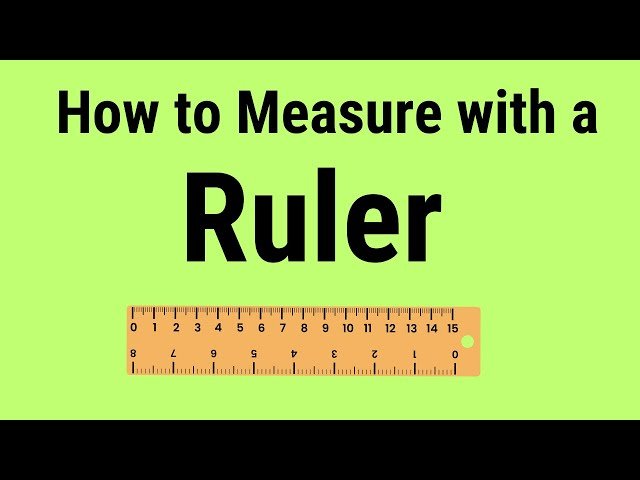 How to Read a Ruler - Measuring in Inches Including Halves, Quarters, and Eighths