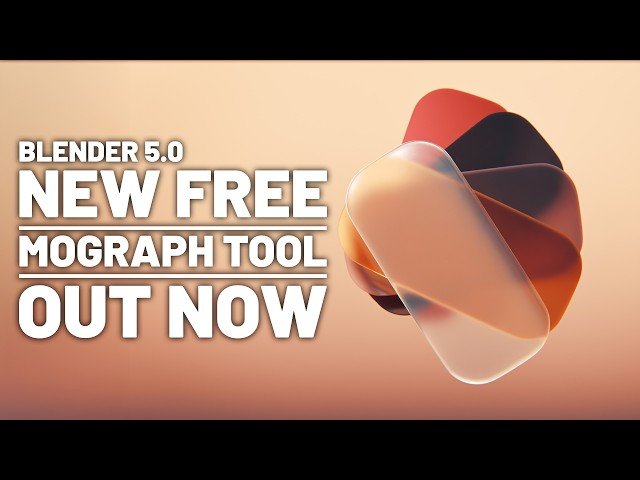 Blender 5.0 MoGraph Toolbox Addon - Motion Graphics Made Easy